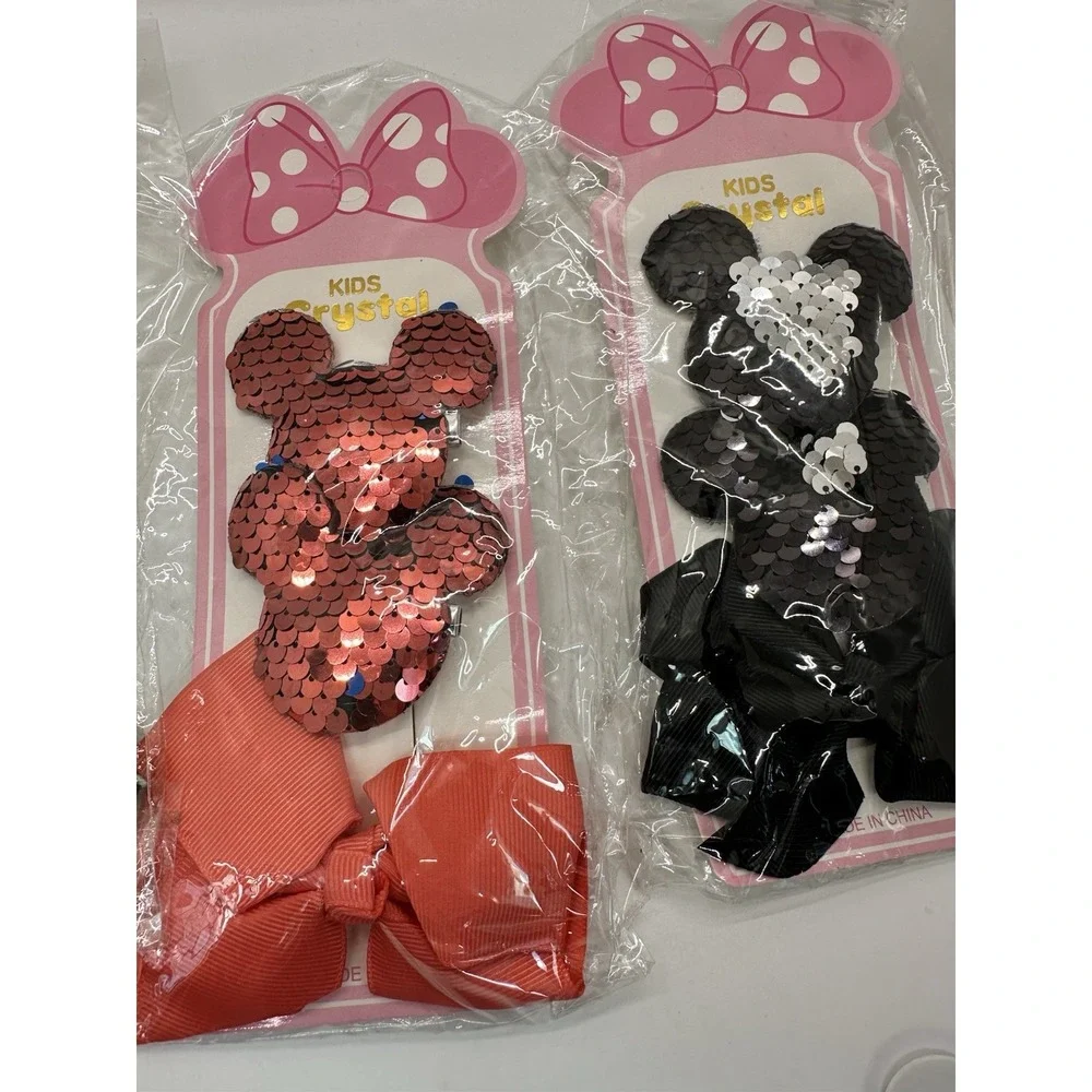 Lot Of‎ Kids Mickey Mouse Hair Clips And Assorted Hair Clips